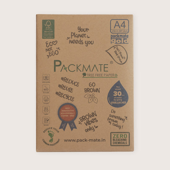 Packmate A4 Copier Combo (1 Silvercote + 1 Gold) Made From 100% Recycled Paper