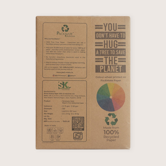 Packmate A4 Copier Combo (1 Silvercote + 1 Gold) Made From 100% Recycled Paper