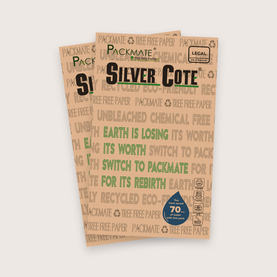 Packmate Silvercote Copier - Legal,1 Ream, 500 Sheet |  Made From 100% Recycled Paper (Copy)