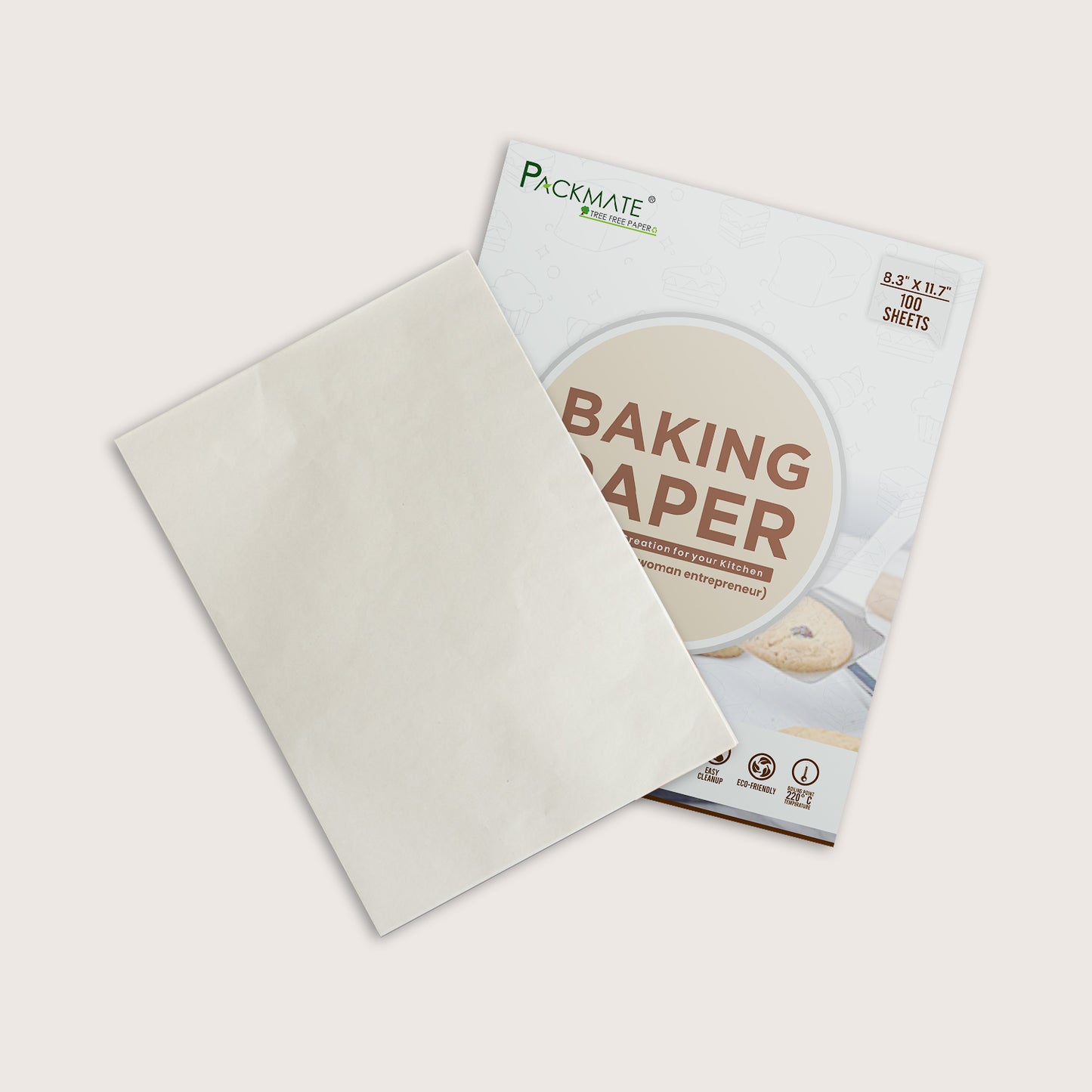 Packmate Baking Paper | 40 GSM | 100 Sheets