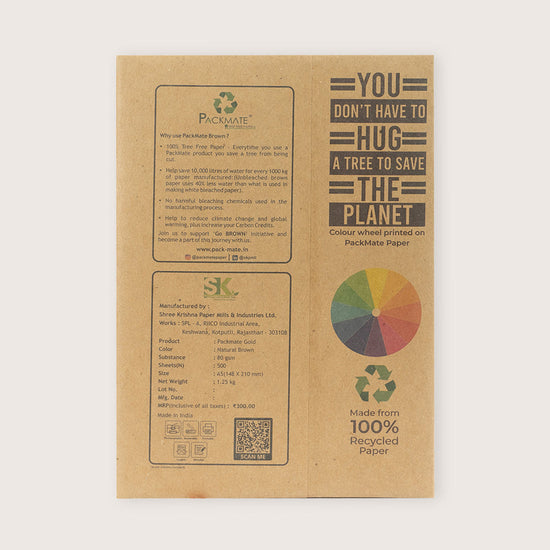 packmate gold copier - a5, 1 ream, 500 sheet (pack of 2) made from 100% recycled paper